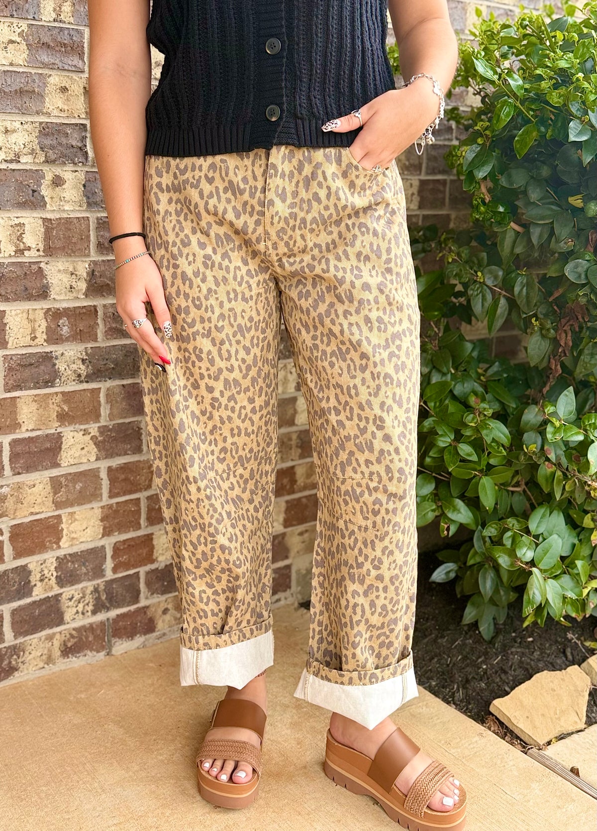 Leopard Print Jeans