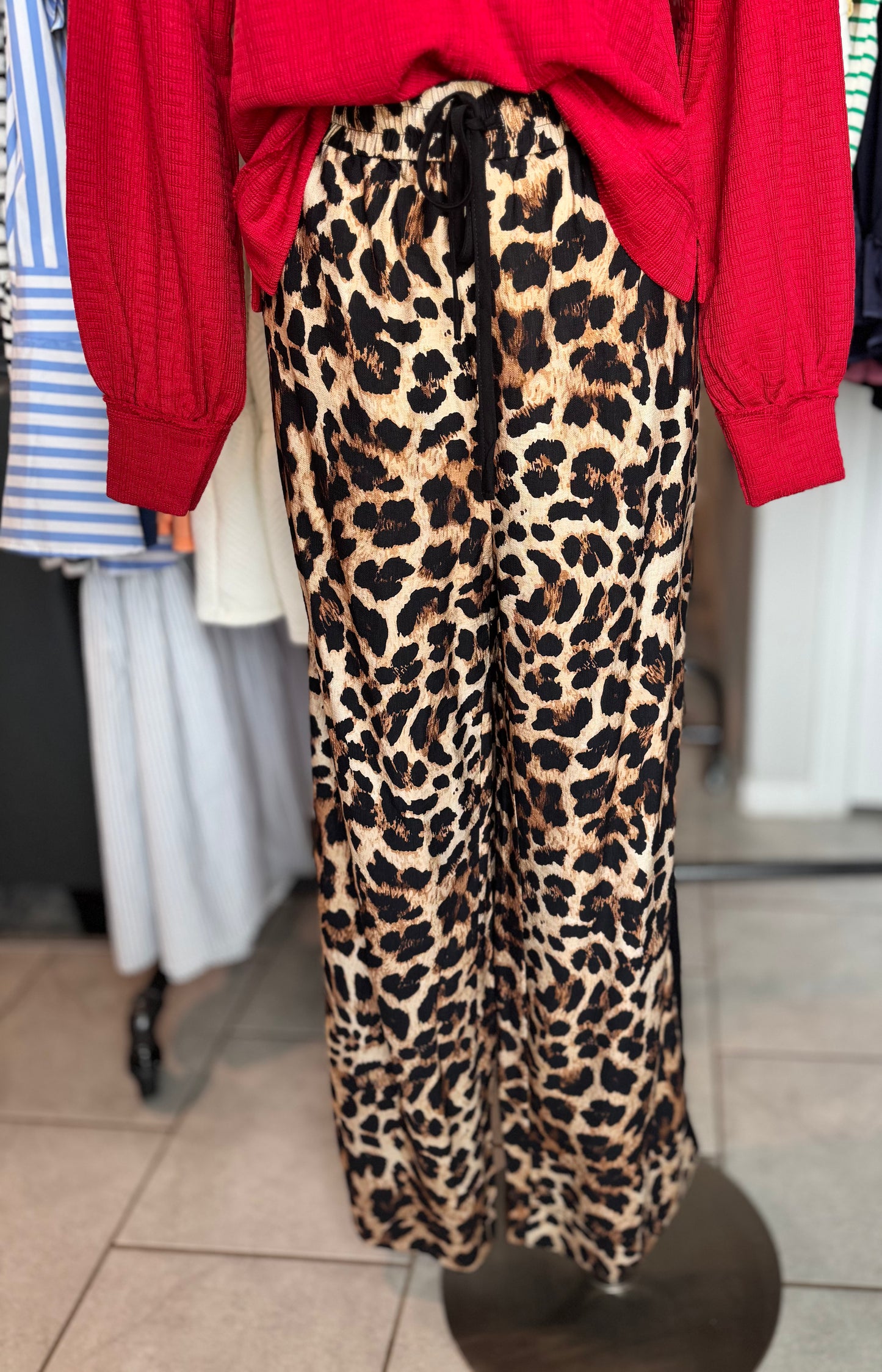Leopard Track Pant
