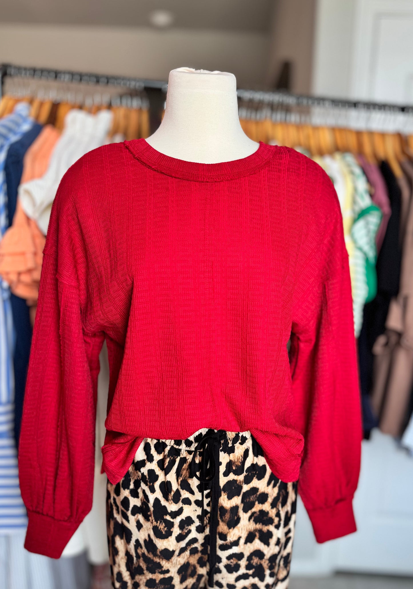Sandra Balloon Sleeve Top