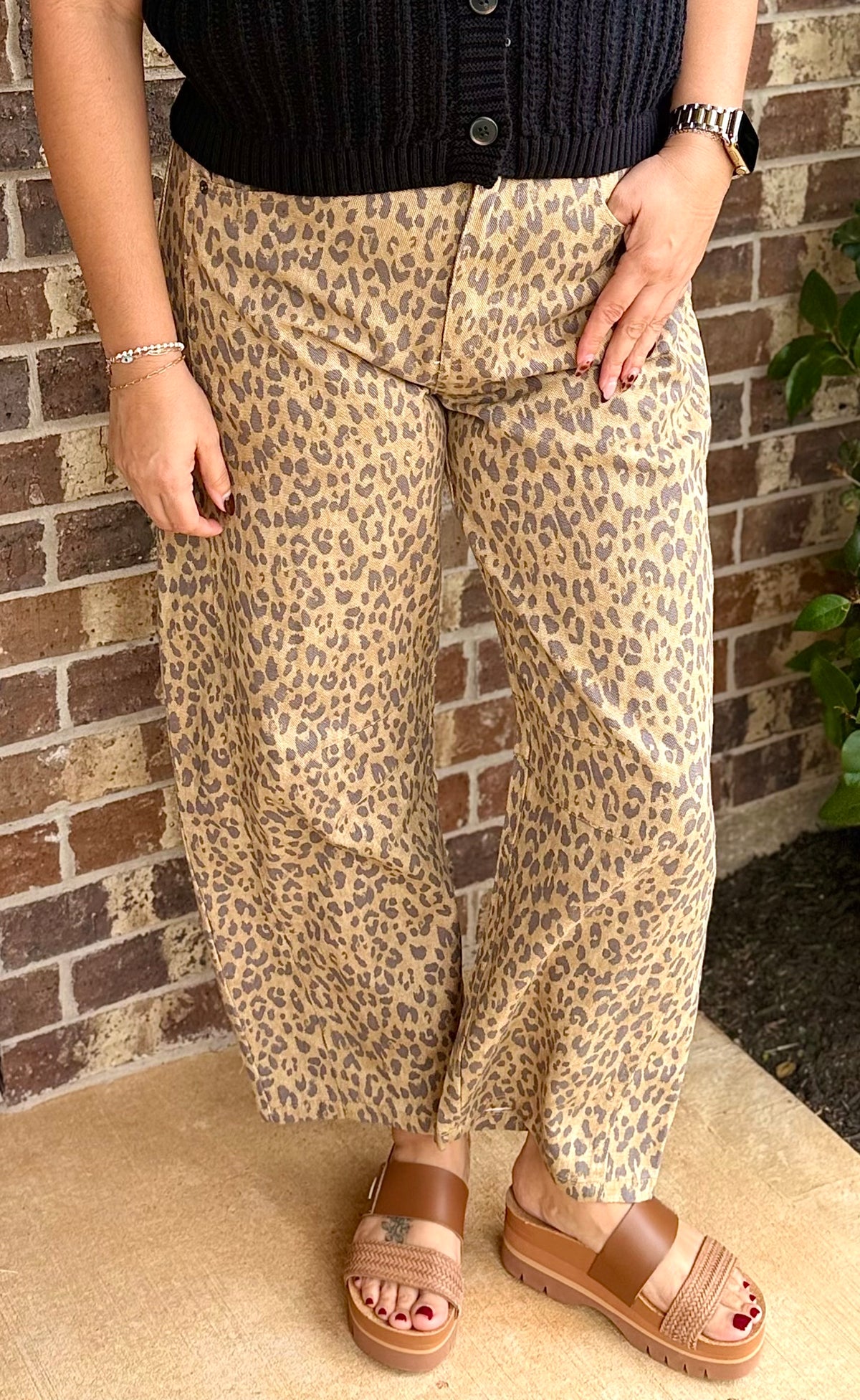 Leopard Print Jeans