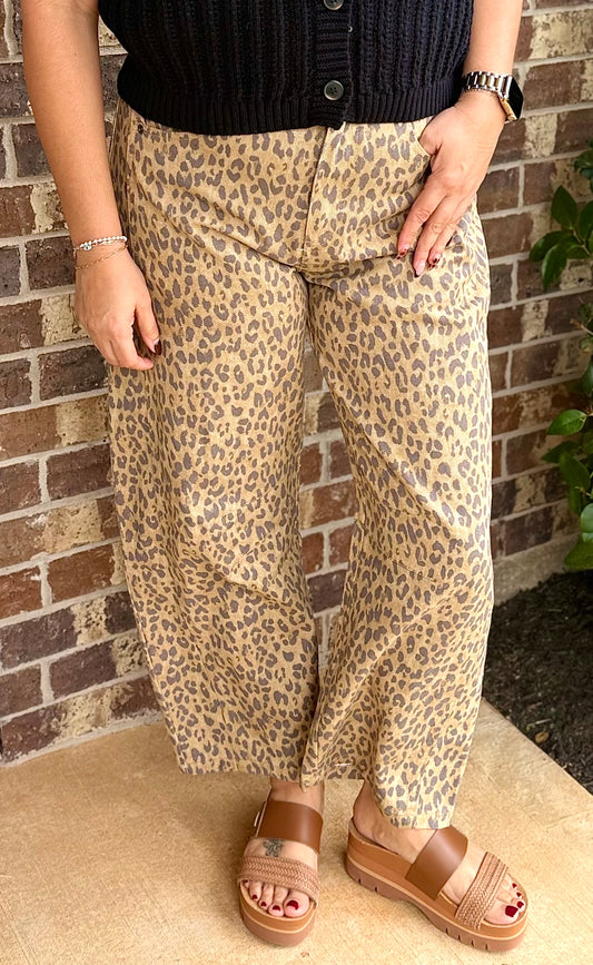Leopard Print Jeans