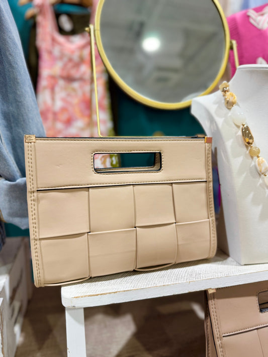 Claire Woven Clutch
