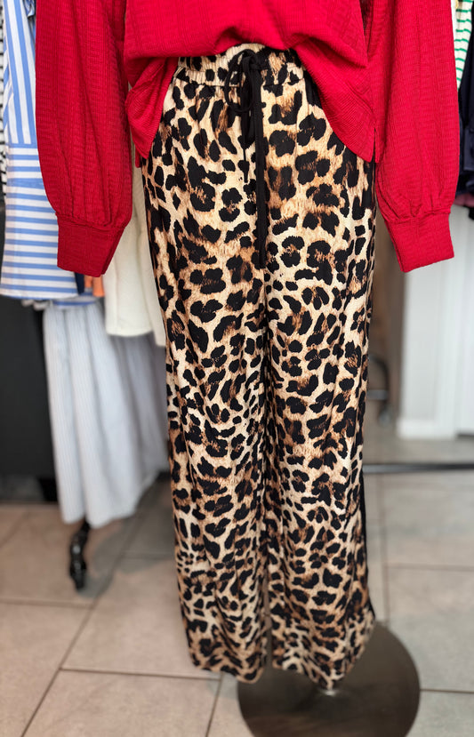Leopard Track Pant