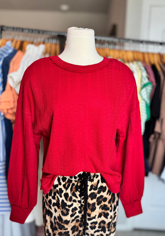 Sandra Balloon Sleeve Top