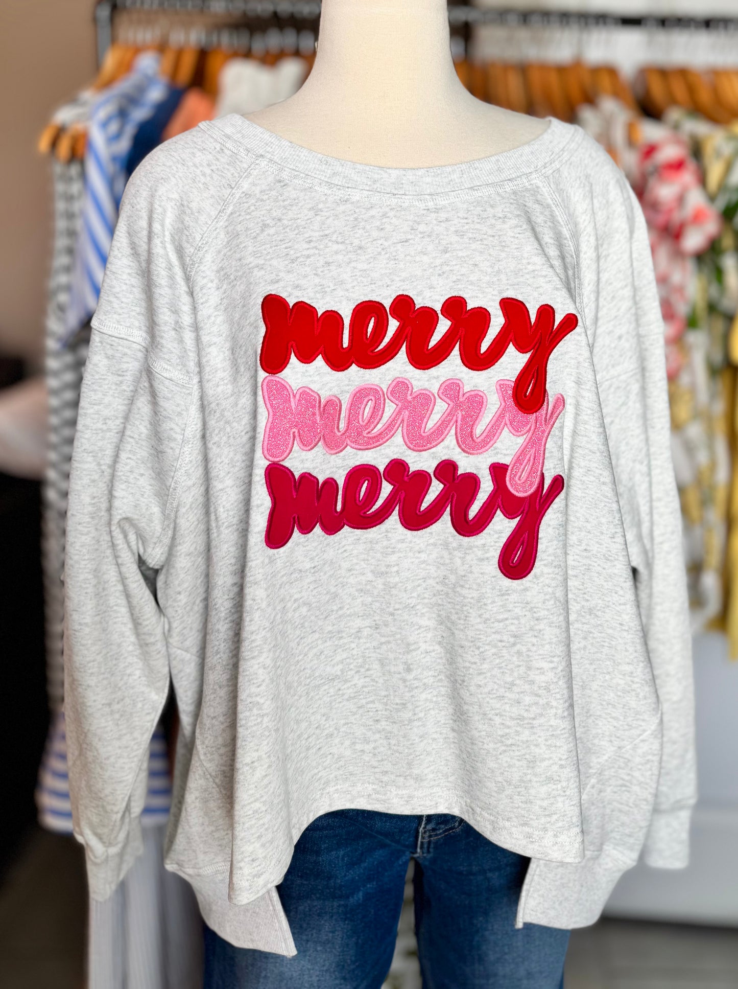 Merry Merry Crew Neck Sweatshirt