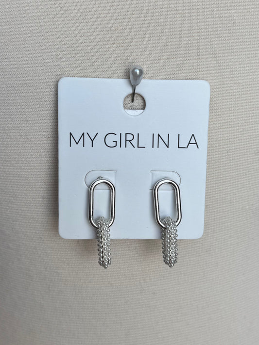 Venus Pearl Loop Earrings