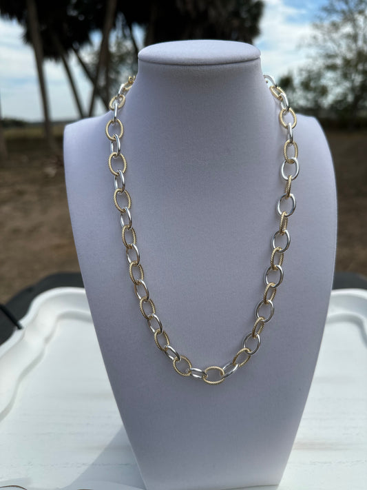 Delaine 2-Tone Necklace