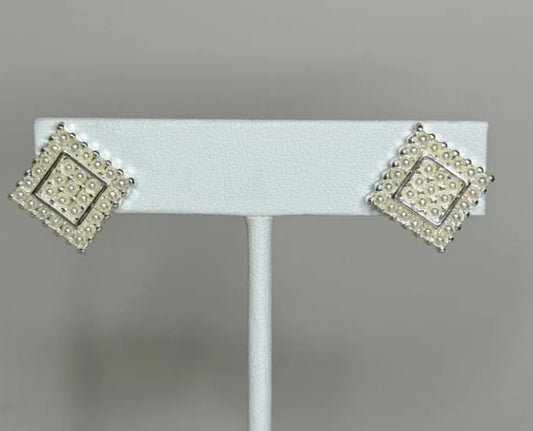 Pearl Pave Earring