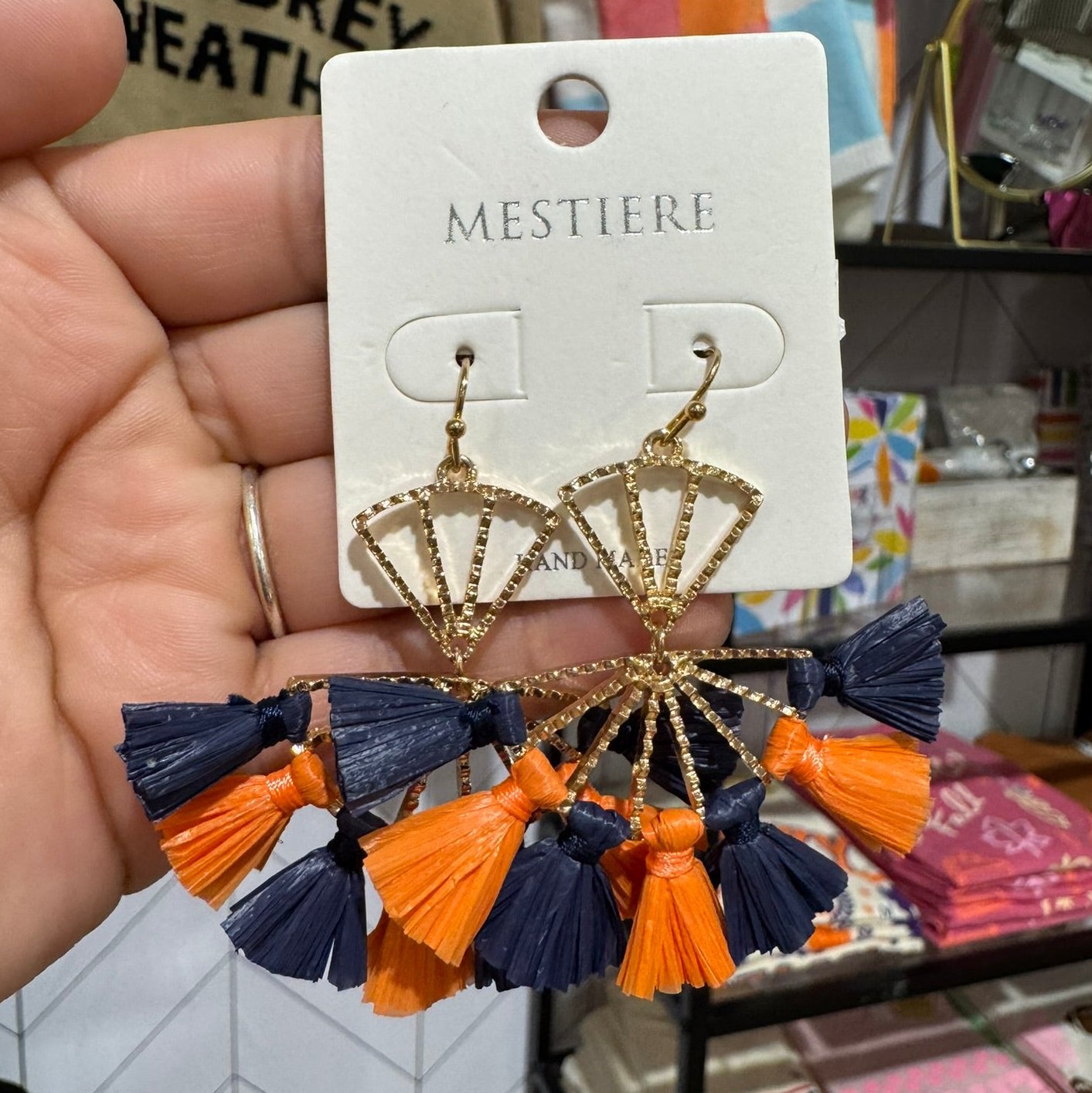 Astros Fan Earring